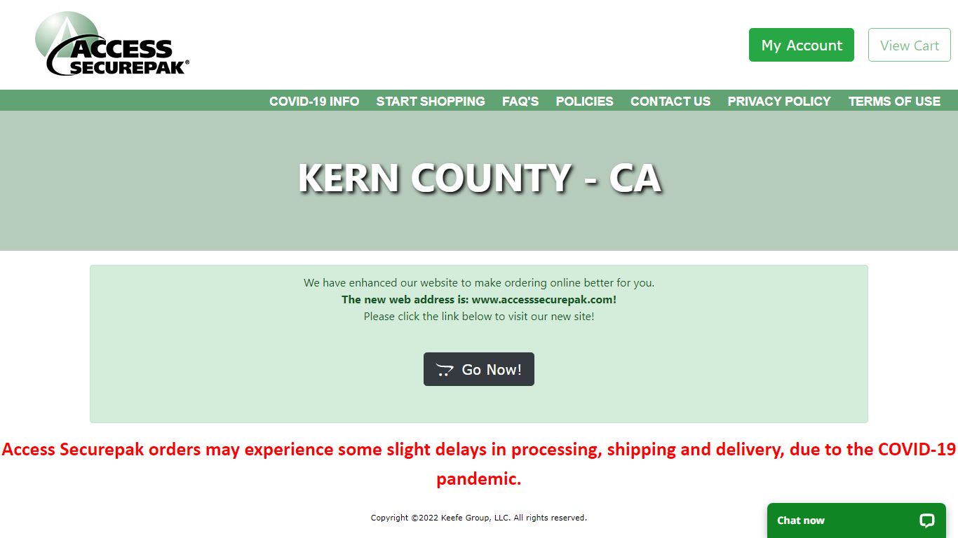 Access Securepak - Kern County Jail - CA - Welcome